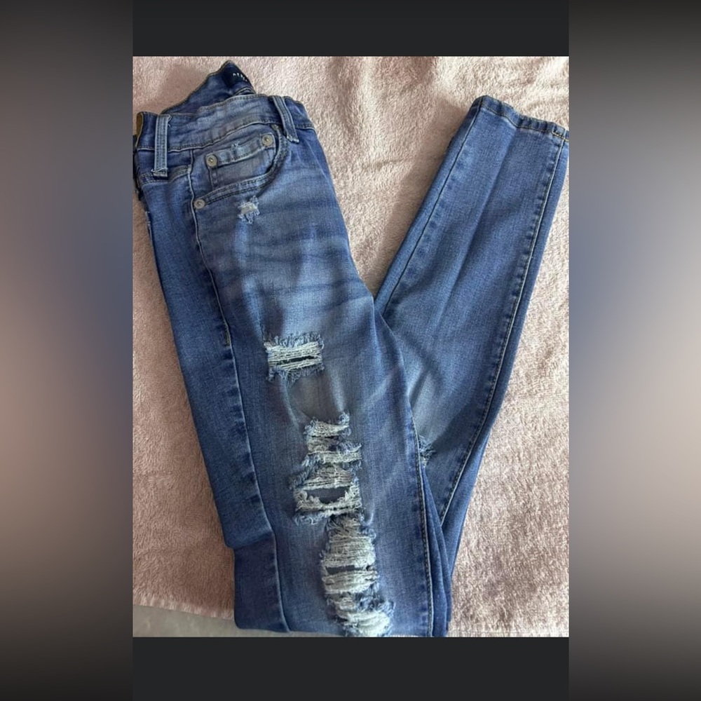 Aeropostal riped jeans high waste